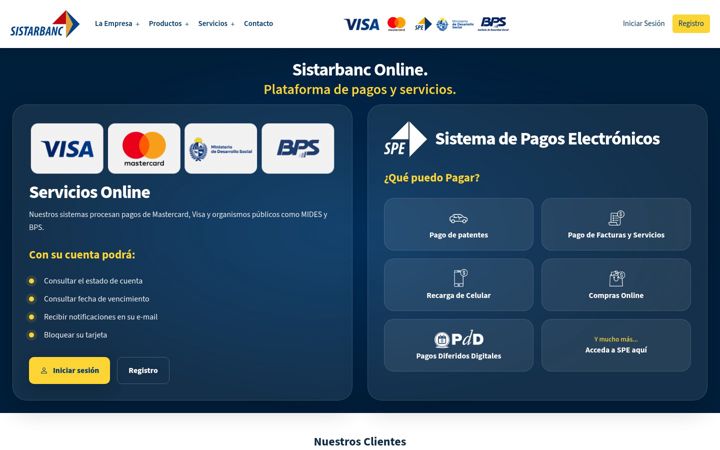 Screenshot of e-sistarbanc.com.uy