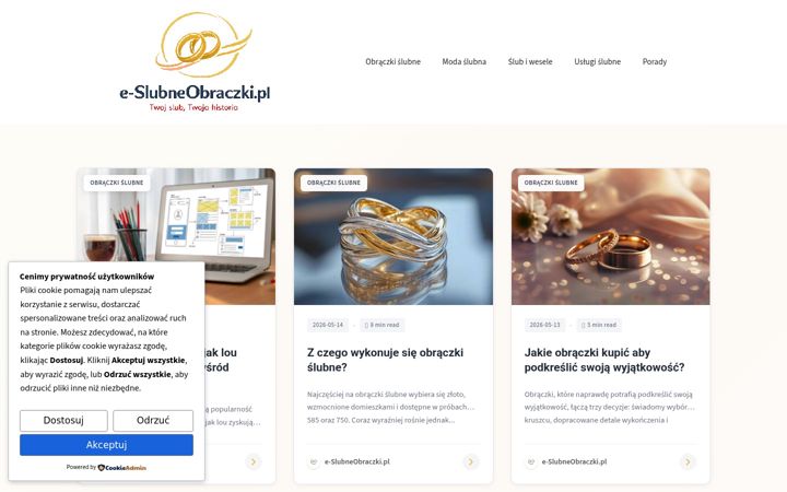 Posnetek zaslona e-slubneobraczki.pl