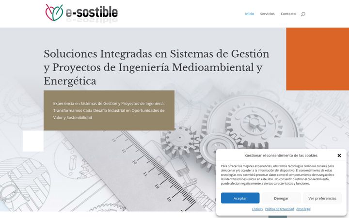 Captura de pantalla de e-sostible.es