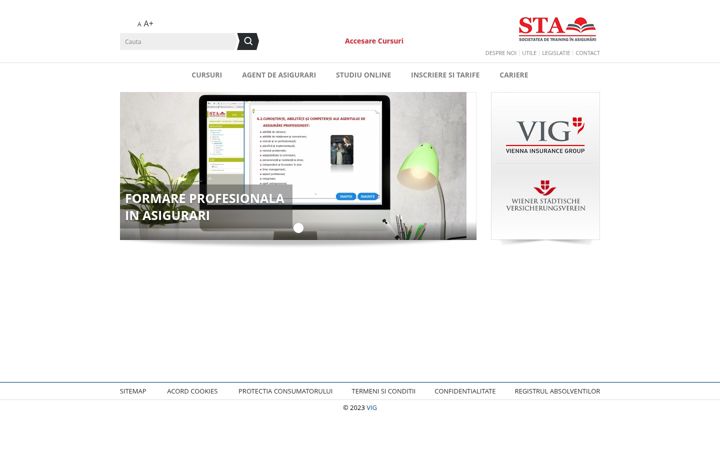 Screenshot stránky e-sta.ro