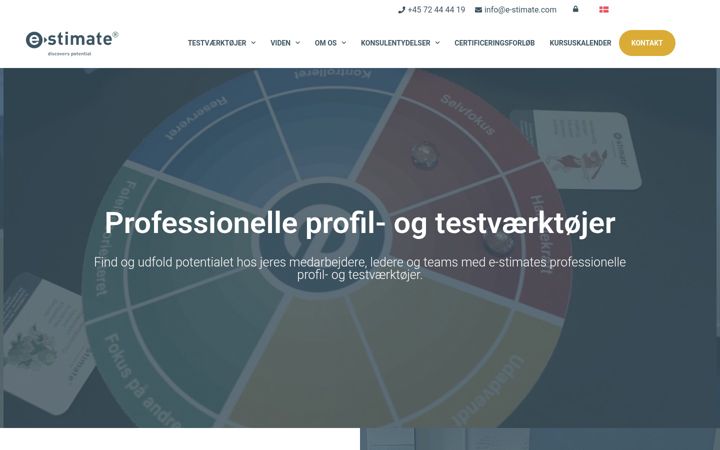 Ekraanipilt saidist e-stimate.dk