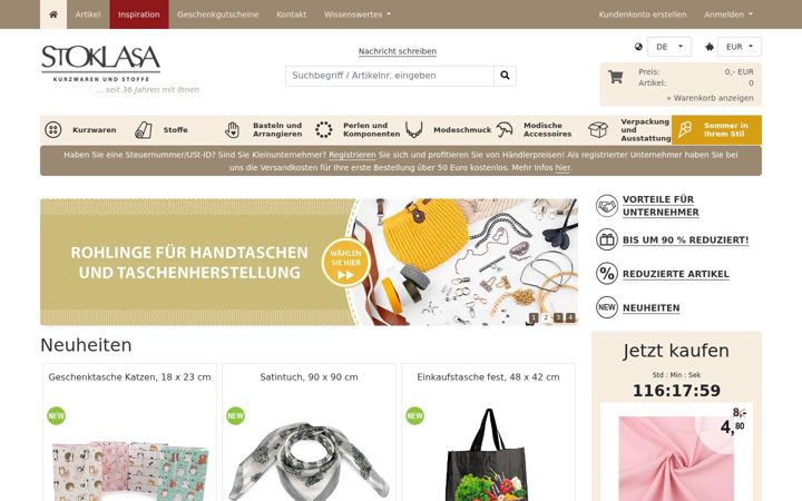Screenshot of e-stoklasa.de