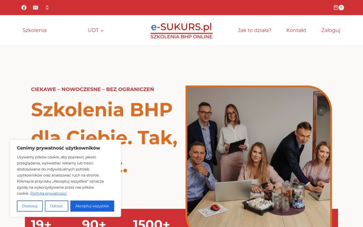 Posnetek zaslona e-sukurs.pl