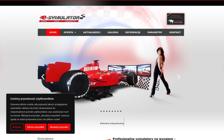 Posnetek zaslona e-symulator.pl