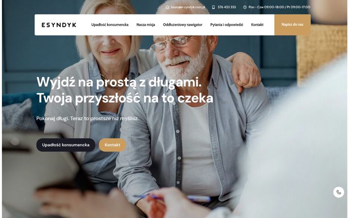 Posnetek zaslona e-syndyk.com.pl
