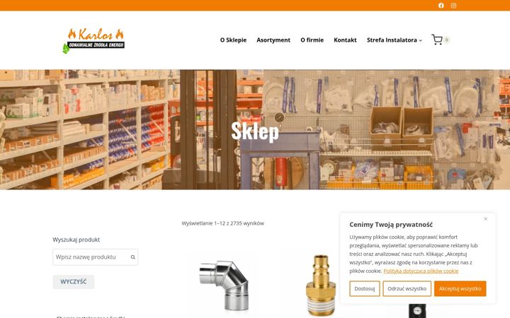 Screenshot of e-systemygrzewcze.eu