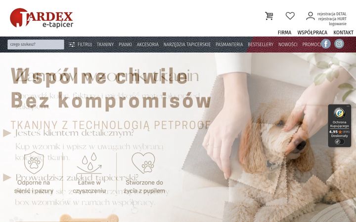Posnetek zaslona e-tapicer.pl