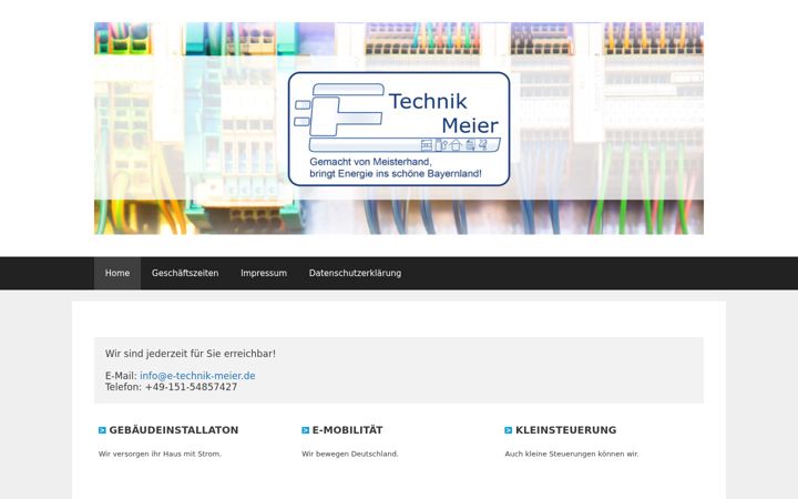 Screenshot of e-technik-meier.de