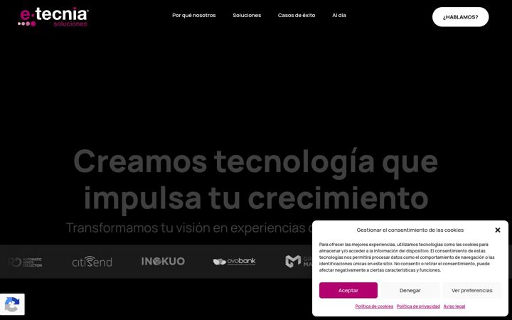 Captura de pantalla de e-tecnia.net