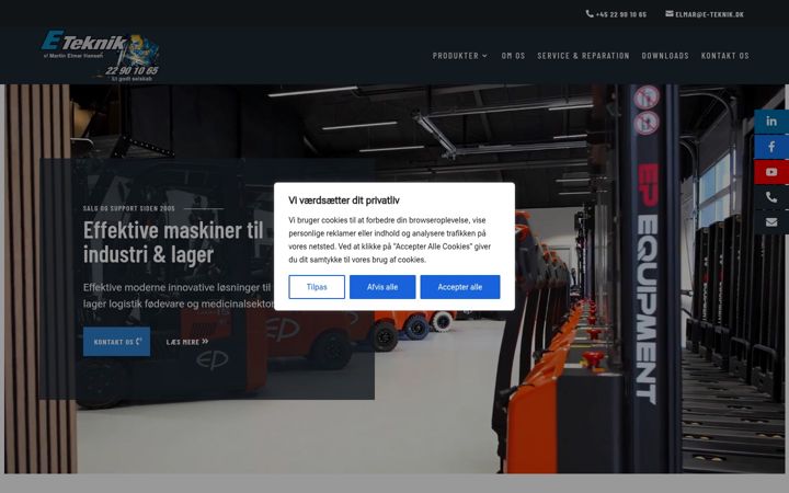 Ekraanipilt saidist e-teknik.dk
