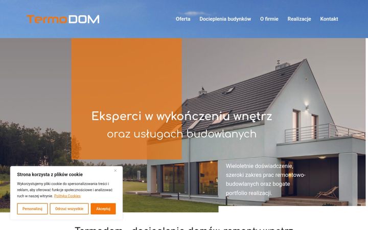 Posnetek zaslona e-termodom.pl