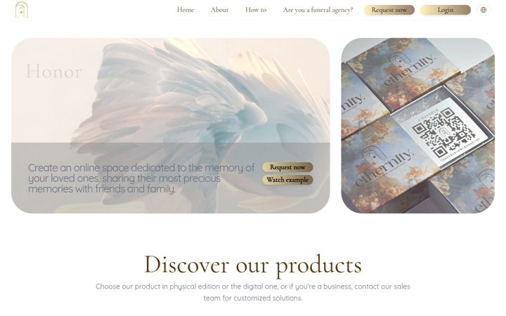Screenshot van e-thernity.it
