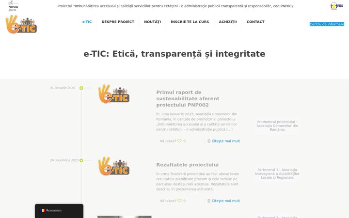Screenshot of e-tic.ro