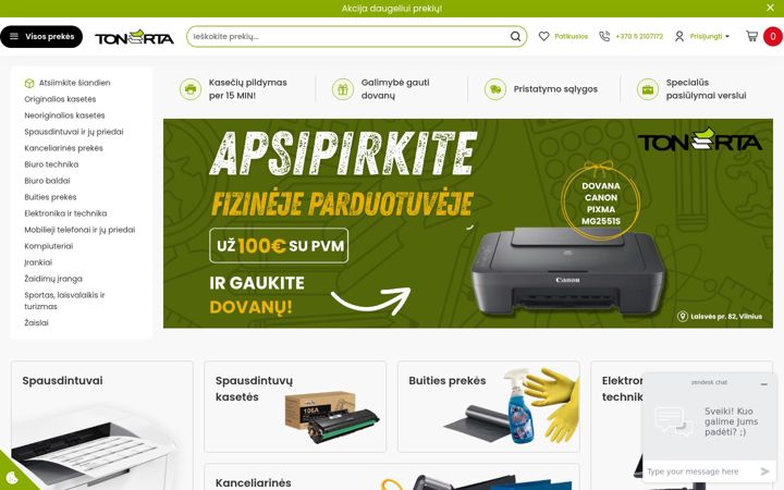 Snímek obrazovky e-tonerta.lt