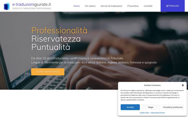 Screenshot van e-traduzionigiurate.it