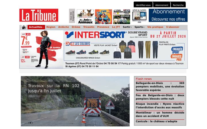 Screenshot of e-tribune.fr
