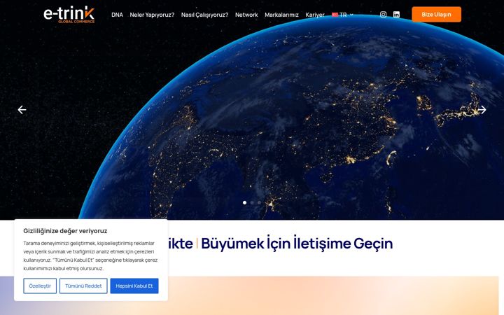 Screenshot of e-trink.com
