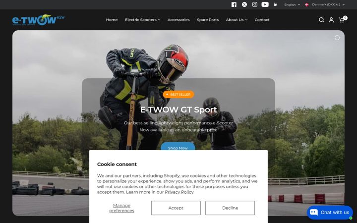 Screenshot of e-twow.com