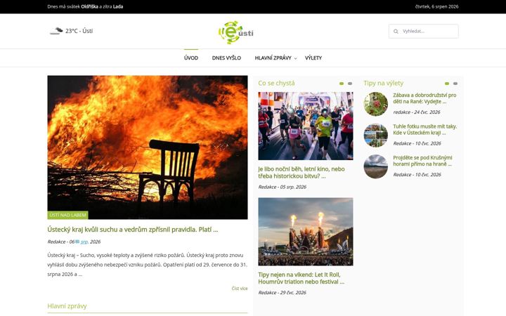 Screenshot van e-usti.cz