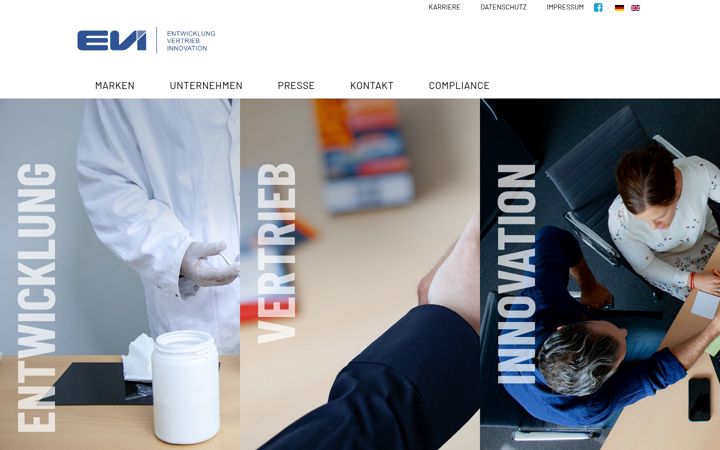 Screenshot of e-v-i.com