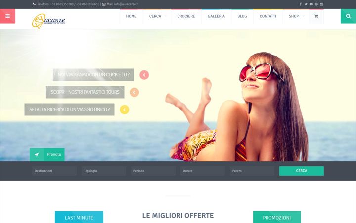 Screenshot van e-vacanze.it