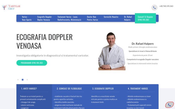 Screenshot of e-varice.ro