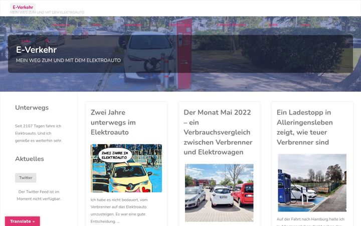Skærmbillede af e-verkehr.de