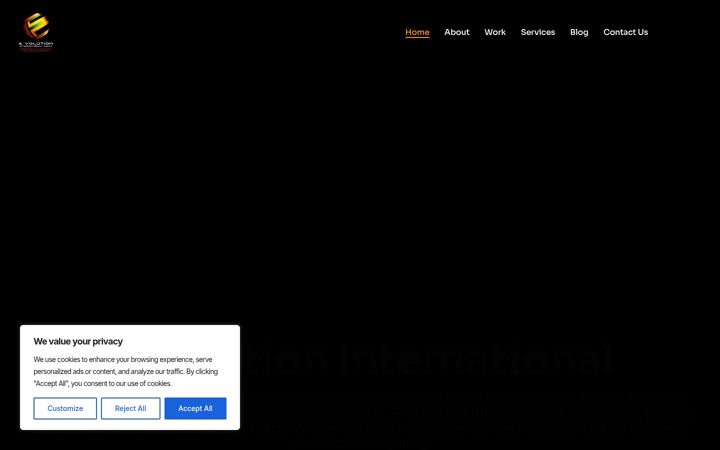 Captura de pantalla de e-volutionint.net
