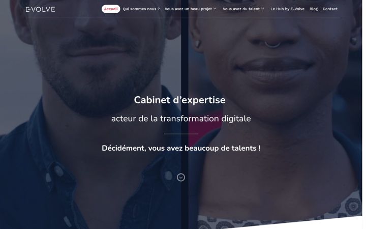 Screenshot of e-volve.fr