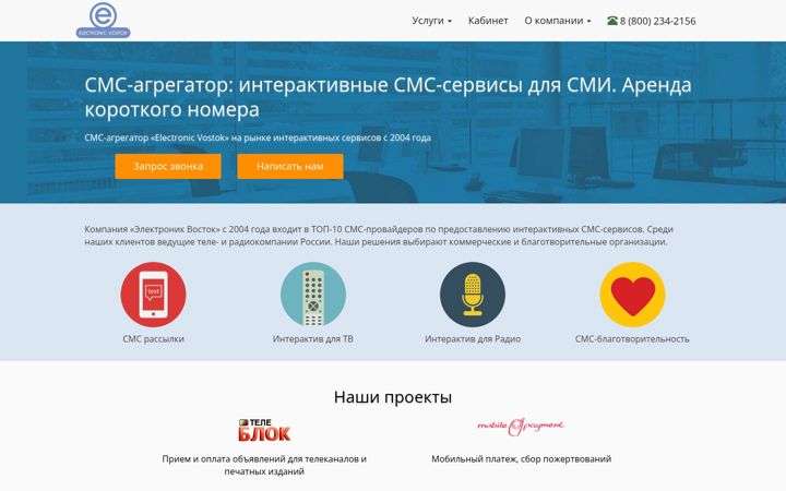 Screenshot of e-vostok.ru