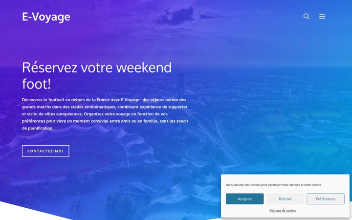 Screenshot of e-voyages.fr