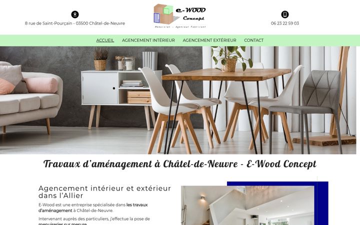 Screenshot of e-woodconcept.fr