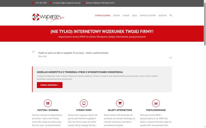 Captura de ecrã de e-wsparcie.com.pl