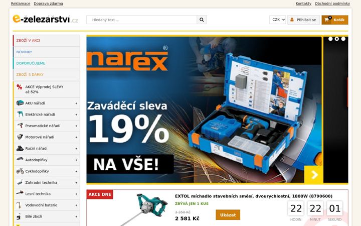 Screenshot van e-zelezarstvi.cz