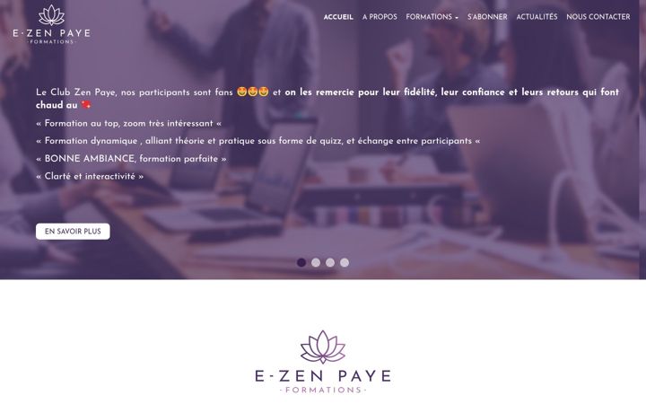Screenshot of e-zen-paye.fr