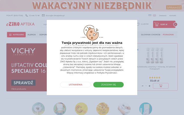 Screenshot of e-zikoapteka.pl