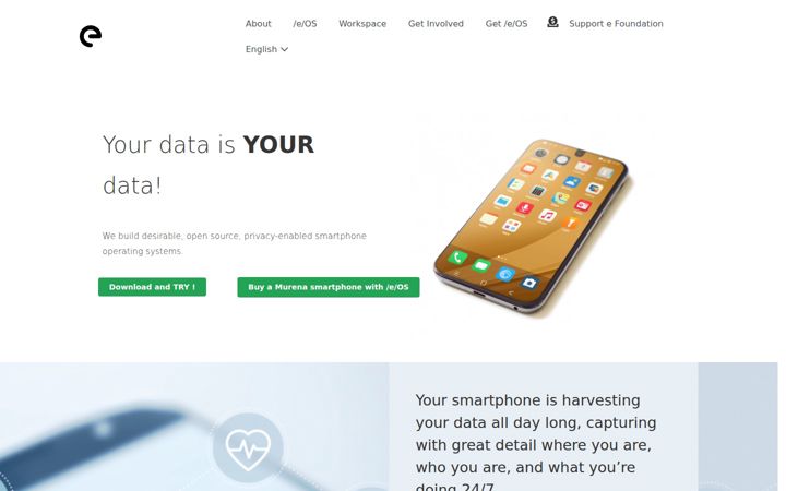 Screenshot of e.foundation