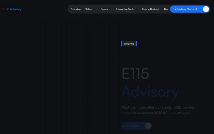 Screenshot of e115advisory.com