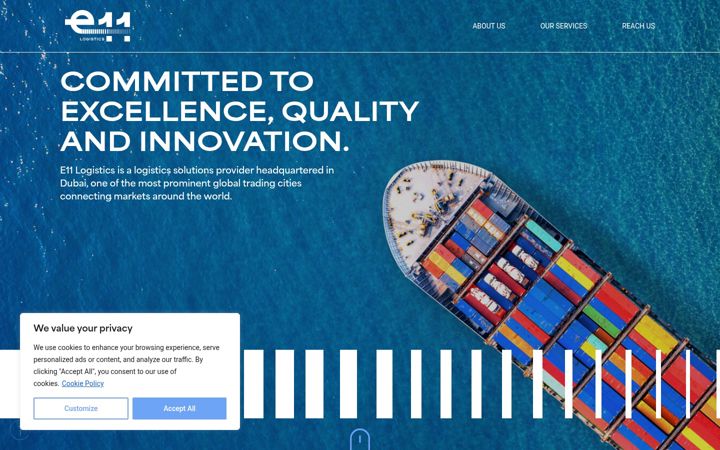 Screenshot of e11logistics.com