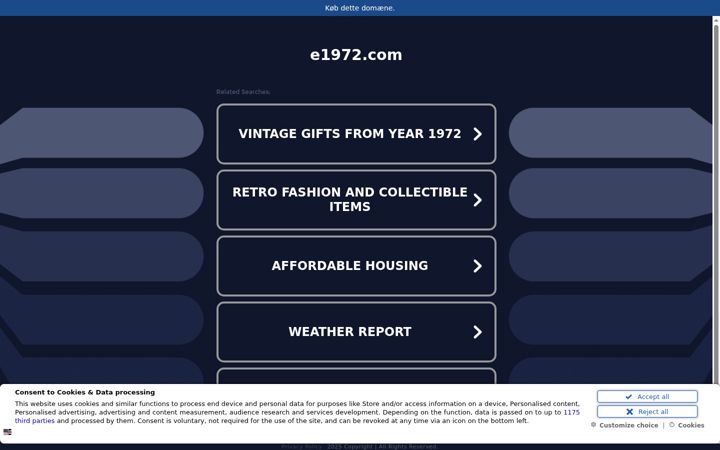 Screenshot of e1972.com