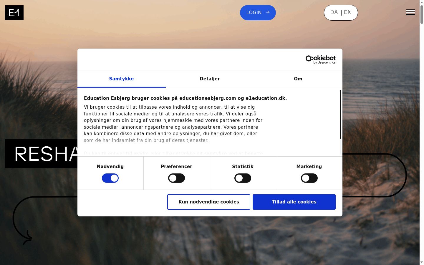 Sutikimo reklamjuostės, rodytos prieš bet kokią sąveiką, ekrano kopija