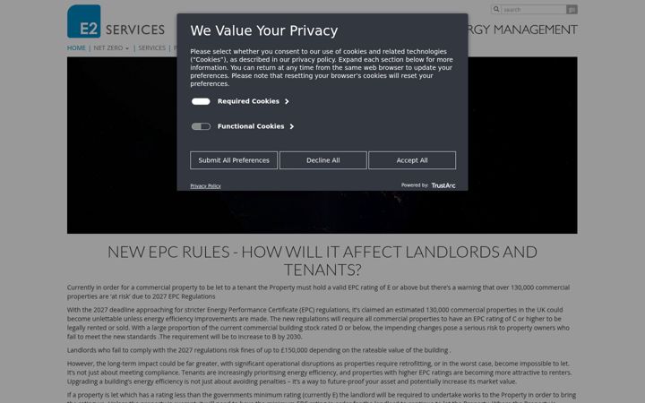 Screenshot του e2-services.co.uk
