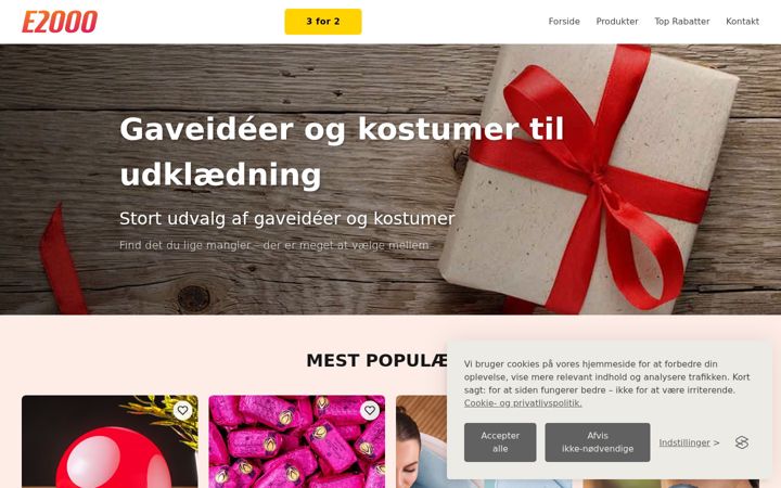 Ekraanipilt saidist e2000.dk