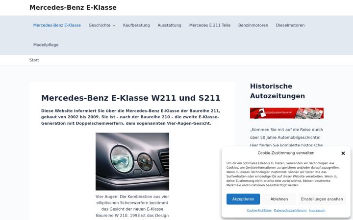 Screenshot of e211.de