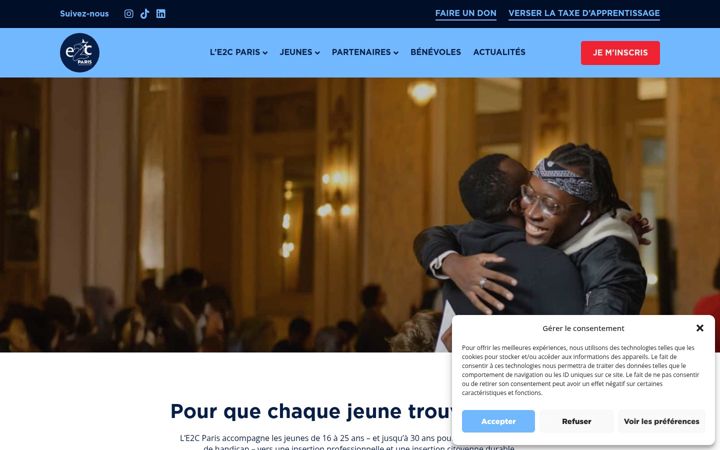Screenshot of e2c-paris.fr