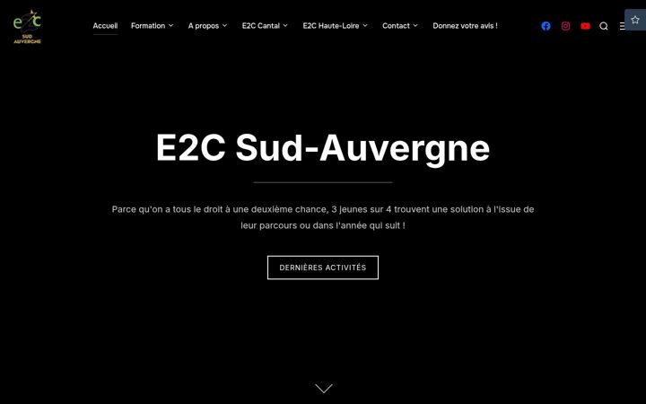 Screenshot of e2c-sudauvergne.fr