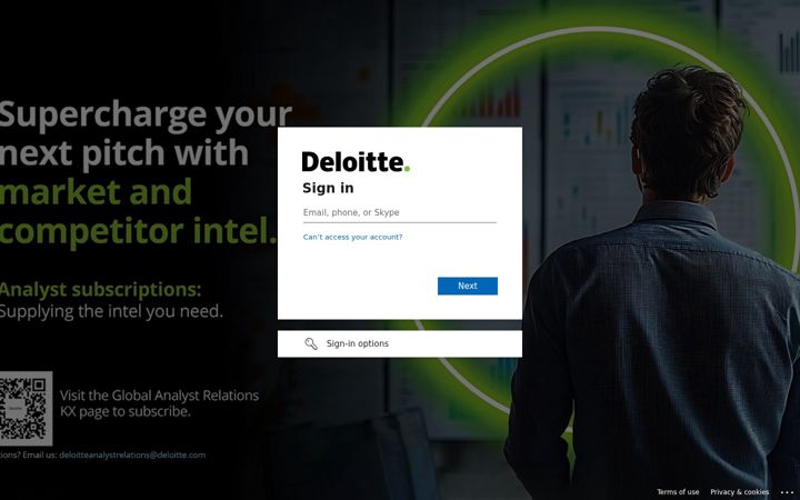 Screenshot of e2eportal.deloitte.com
