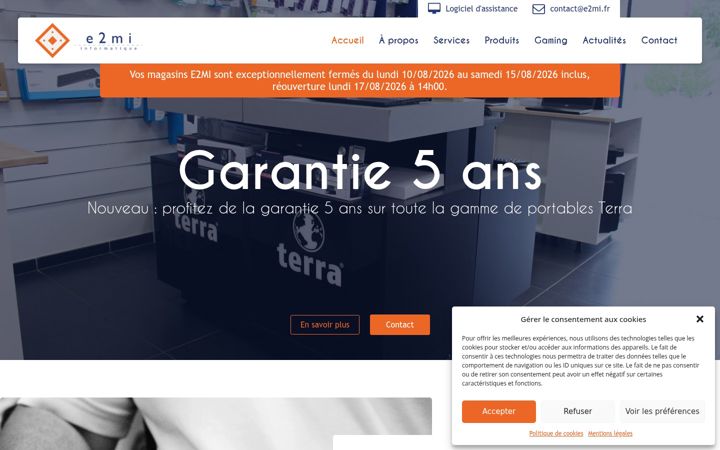 Screenshot of e2mi.fr