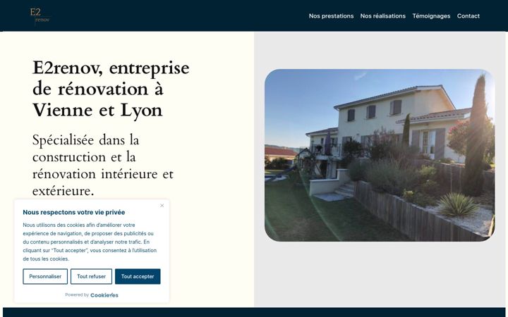 Screenshot of e2renov.com