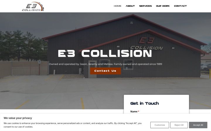 Screenshot of e3collisionshop.com